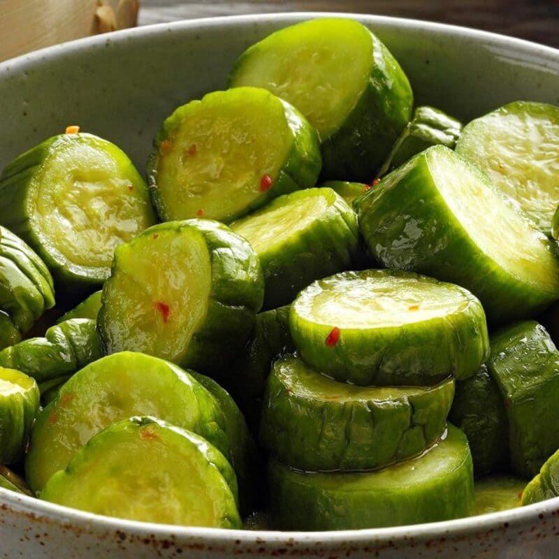hilled Cucumber Salad